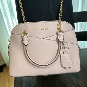 NWOT Michael Kors Jet Set Travel Medium Saffiano Leather Dome Satchel